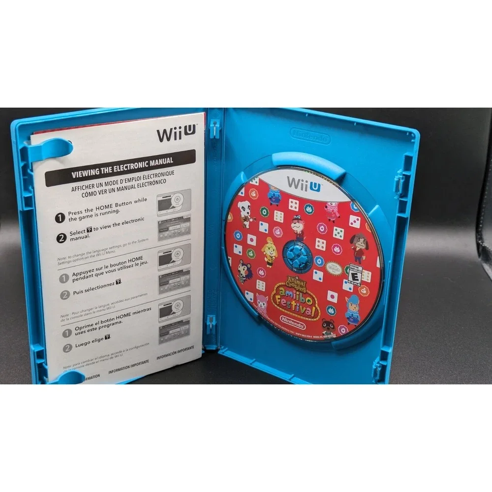 Animal Crossing: Amiibo Festival (Nintendo Wii U, 2015) No Manual